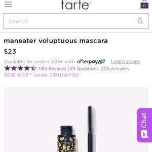 NIB FULL SIZE BLACK MANEATER MASCARA